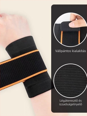 Spandexből készült csuklóvédő – univerzális illeszkedés, teniszhez, védi a csuklót