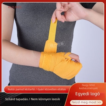 Pamut ökölvívó kéztapasz – csuklóvédő, izzadságelnyelés, felnőtteknek, alkalmas bokszra és sanda