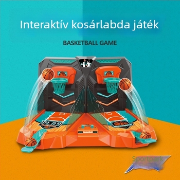 Sheng Ying műanyag mini asztali ujj-katapultos kosárdobó játék elektronikus pontozással, 4–6 éveseknek