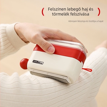 2-az-1-ben szösz- és szőrmentesítő görgő, mosható, műanyag, Hongyu