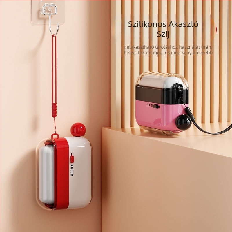 2-az-1-ben szösz- és szőrmentesítő görgő, mosható, műanyag, Hongyu