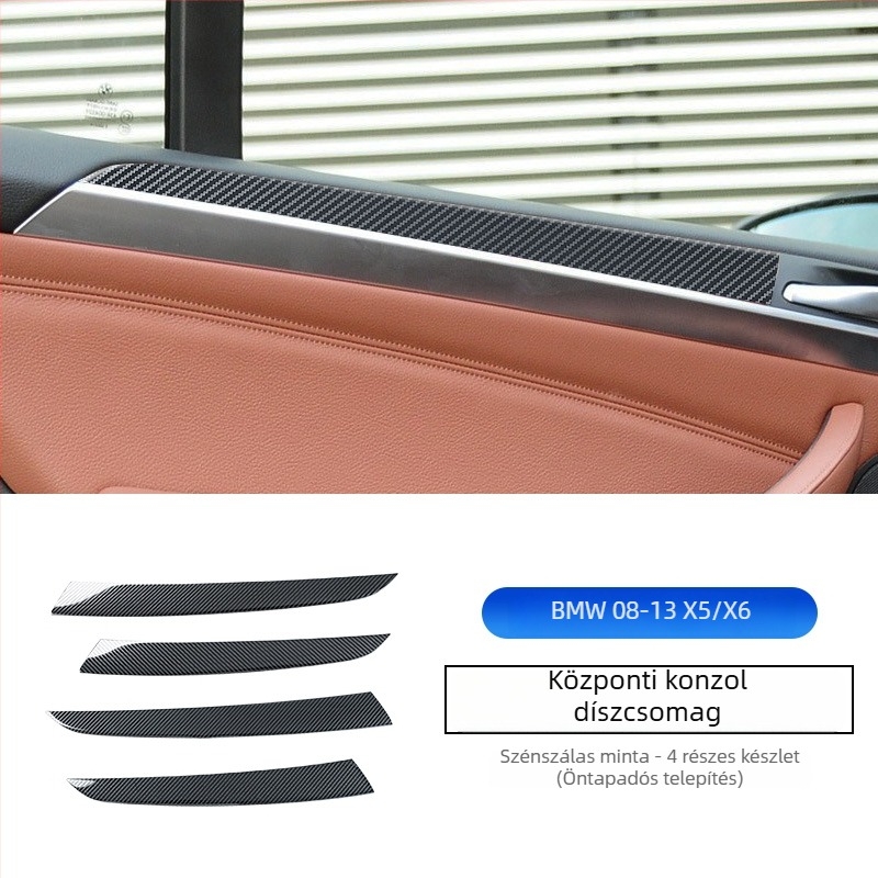 BMW X5/X6 (08-13) E70/E71 középkonzol dekoráció, rozsdamentes acél, modell 234234