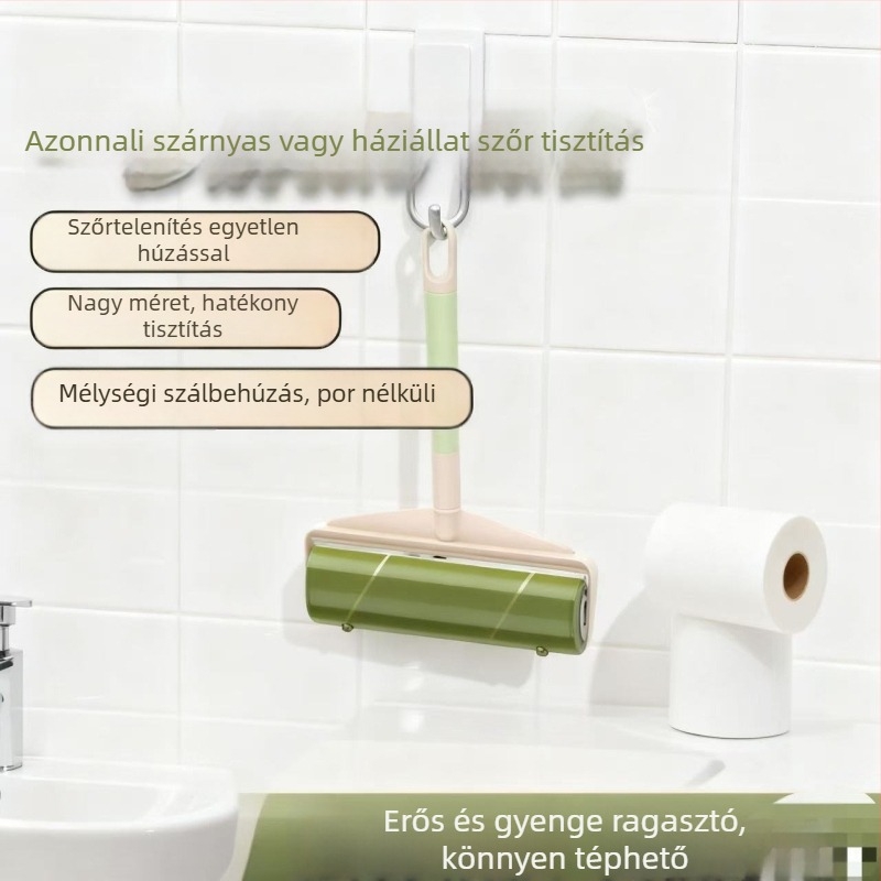 Kicserélhető szöszmentesítő tekercs – eltávolítja a háziállatok szőrét a kanapéról és ruházatból; műanyag test; modern minimalista dizájn; bevezetve 2017 télen.