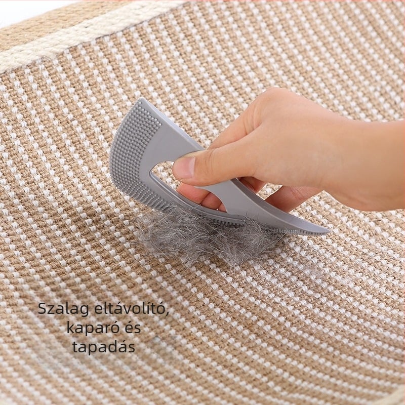 Állatok szőrének eltávolítására szolgáló hajkefe puha szilikonos fogazatú fésűvel – Hongfeng, ajándékba kész