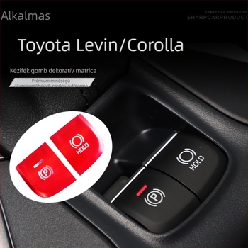Toyota Corolla egygombos indítási és elektronikus kézifék gombhoz készült alumíniumötvözet díszrész, logó nélkül, Zhejiang eredetű
