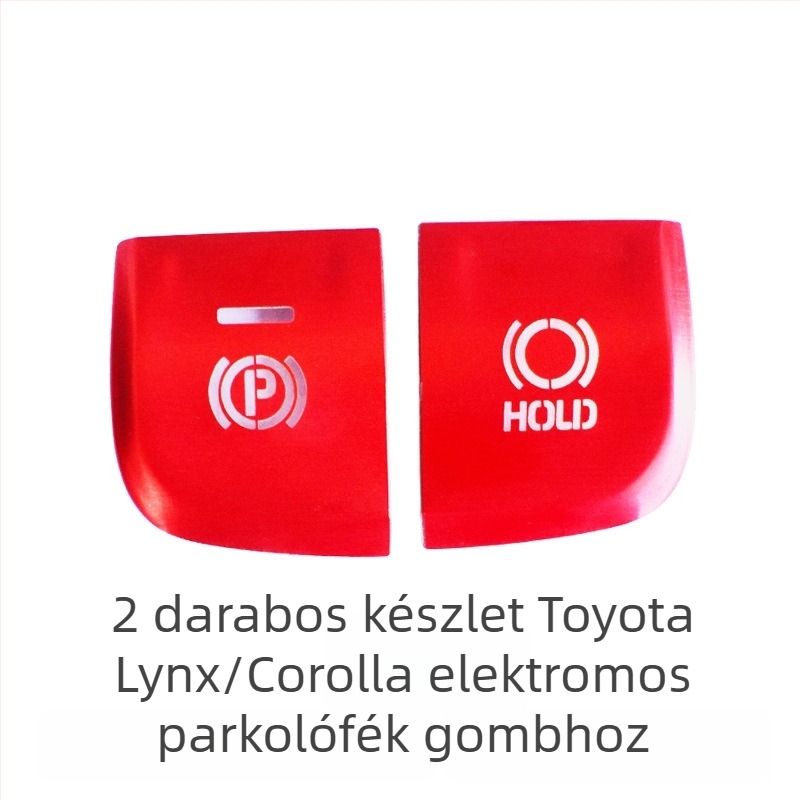 Toyota Corolla egygombos indítási és elektronikus kézifék gombhoz készült alumíniumötvözet díszrész, logó nélkül, Zhejiang eredetű