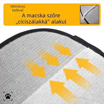 Elektrosztatikus szőrtelenítő kesztyű kutyáknak és macskáknak – bundakezelés, fésülés