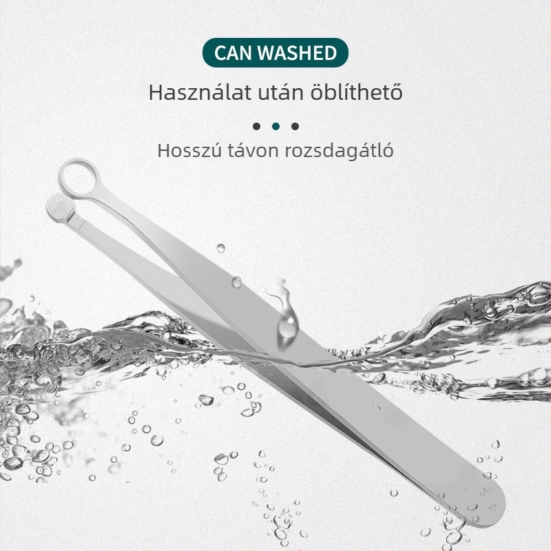 Orrszőr-trimmel - rozsdamentes acél, kerek fej, gyűrűs kialakítás, Ha Niu