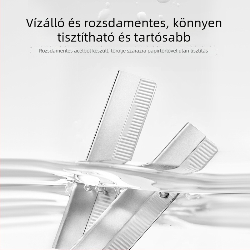 Szemöldök-szabó pengék, hullámos élűek, egyszer használatosak, 10 db, acél