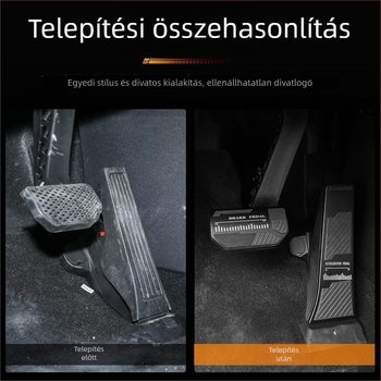 Alumíniumötvözetből készült anti-slip pedálvédők gyorsító- és fékpedálokhoz, Leapmotor C10/C11-hez, belső módosítási alkatrészek