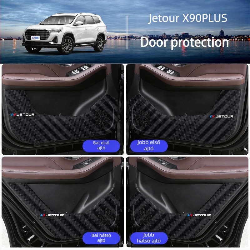 Chery Jietu X90PLUS ajtóvédő párna, bőr, logó nyomtatott • Márka: Chiwick