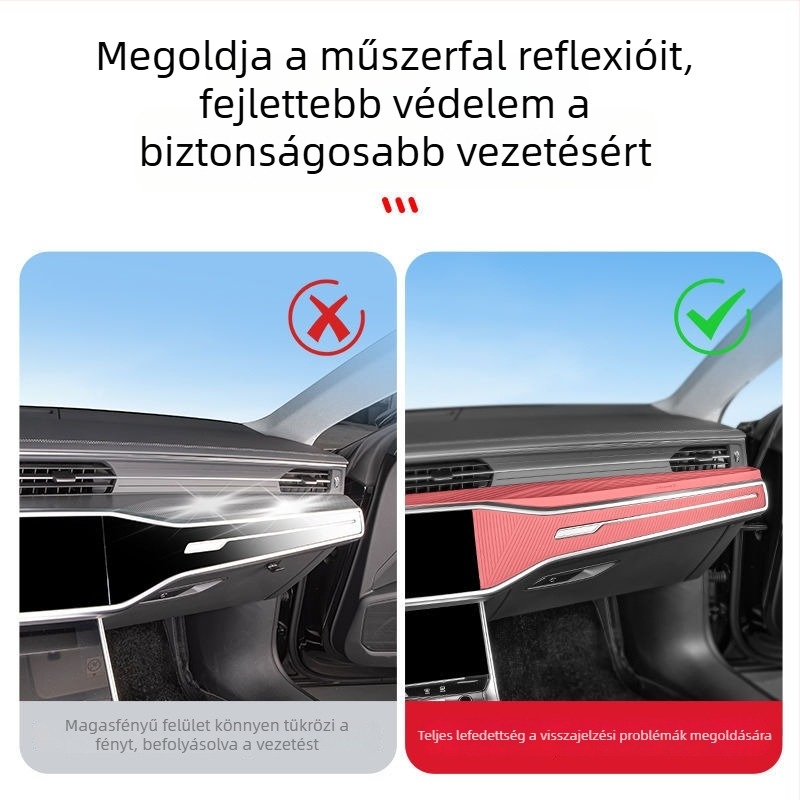 Szilikon középkonzol védőpad Audi A6L-hez – belső dekoráció és tároló kiegészítő