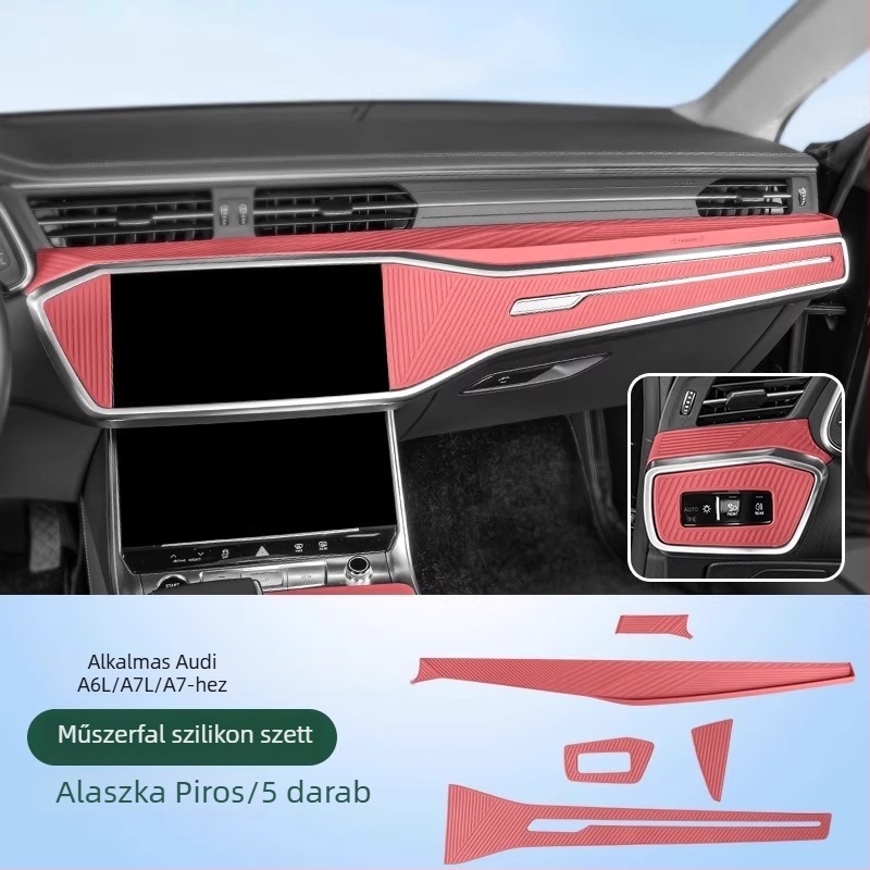 Szilikon középkonzol védőpad Audi A6L-hez – belső dekoráció és tároló kiegészítő