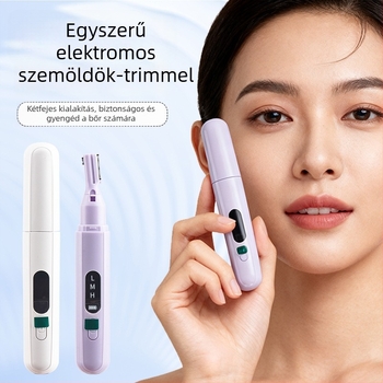 Szemöldök-trimmelő USB-töltésű, ABS ház, elektromos, otthoni használatra, univerzális