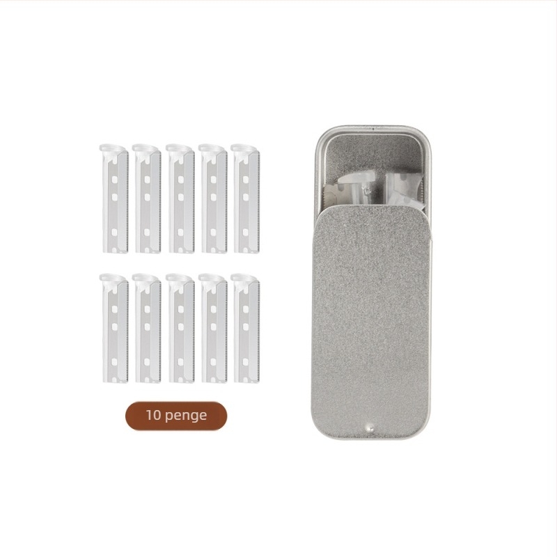 Yifan One szemöldök-trimmer fa markolattal, acél penge, felhatalmazott magánmárka