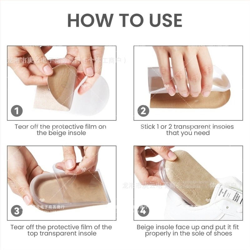 GEL talpébetét emelő funkcióval, állítható többrétegű kialakítás, sportos, bakancs és hétköznapi cipőkhöz.