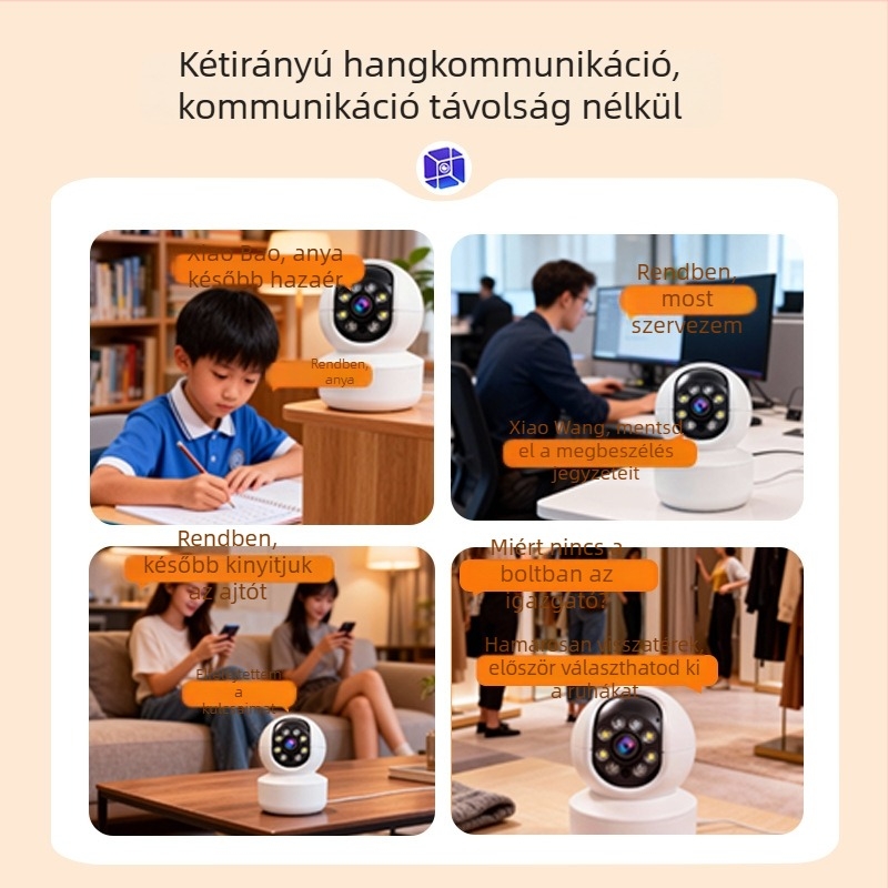 Beltéri 4G megfigyelő kamera éjjellátással 0.00001 lux, 1/2.9 szenzor, riasztó funkció, 48V tápegység