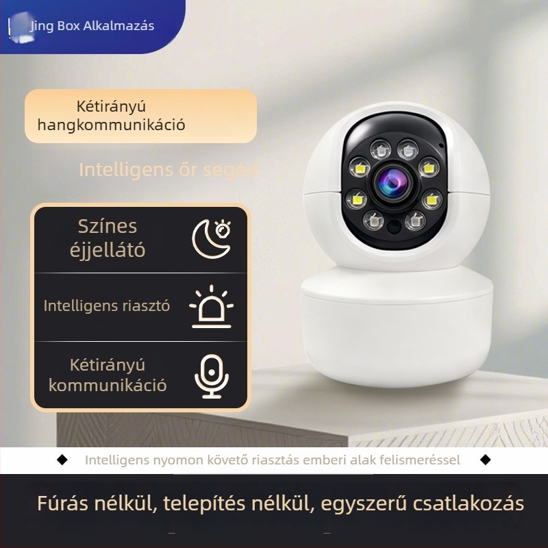 Beltéri 4G megfigyelő kamera éjjellátással 0.00001 lux, 1/2.9 szenzor, riasztó funkció, 48V tápegység