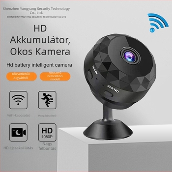 Akkumulátoros vezeték nélküli kamera A9, 720P felbontás, 4 mm objektív, beltéri Wi-Fi távfelügyelet, éjjellátás 10 m-ig