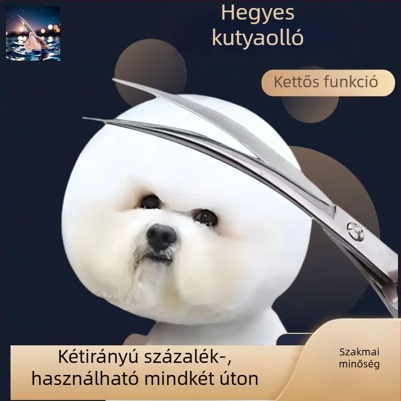 Kutyaápoló olló – rozsdamentes acél, Szépségolló kutyáknak (Anyag: Rozsdamentes acél; Kategória: Szépségolló; Cél: Kutya; Márka: Egyéb)
