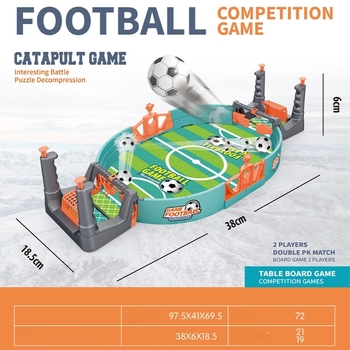 Két játékos csocsóasztal — beltéri oktatójáték műanyagból 4–6 éves gyermekeknek