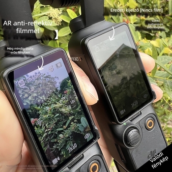 Dilesi PET AR átlátszó védőfólia DJI Pocket3 kijelzőjére és objektívjére