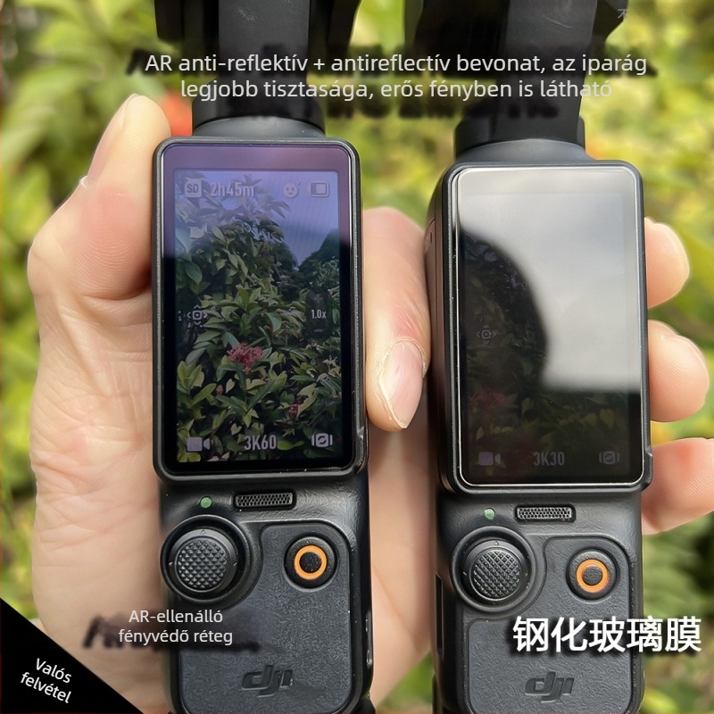 Dilesi PET AR átlátszó védőfólia DJI Pocket3 kijelzőjére és objektívjére