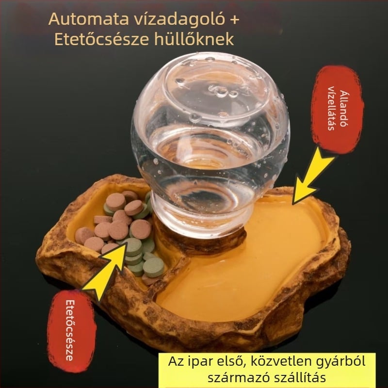 Többfunkciós hüllő etetőedény állandó víz adagolóval, leválasztható, GP1401 modell, 420 g