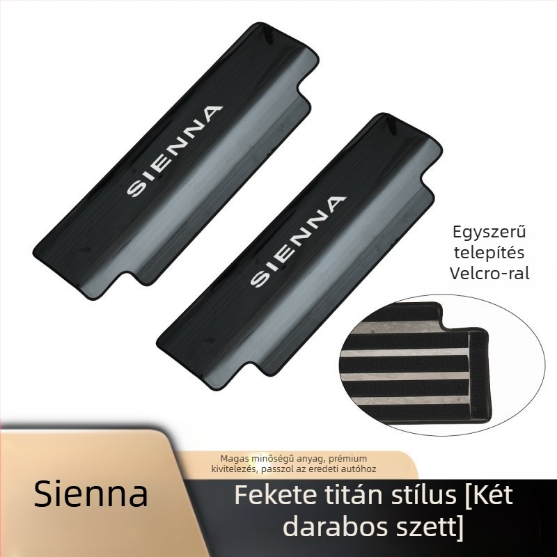 Toyota Sienna/Granvia hátsó ülés védő panelje — rozsdamentes acél, Chi Weng márka, modell 1