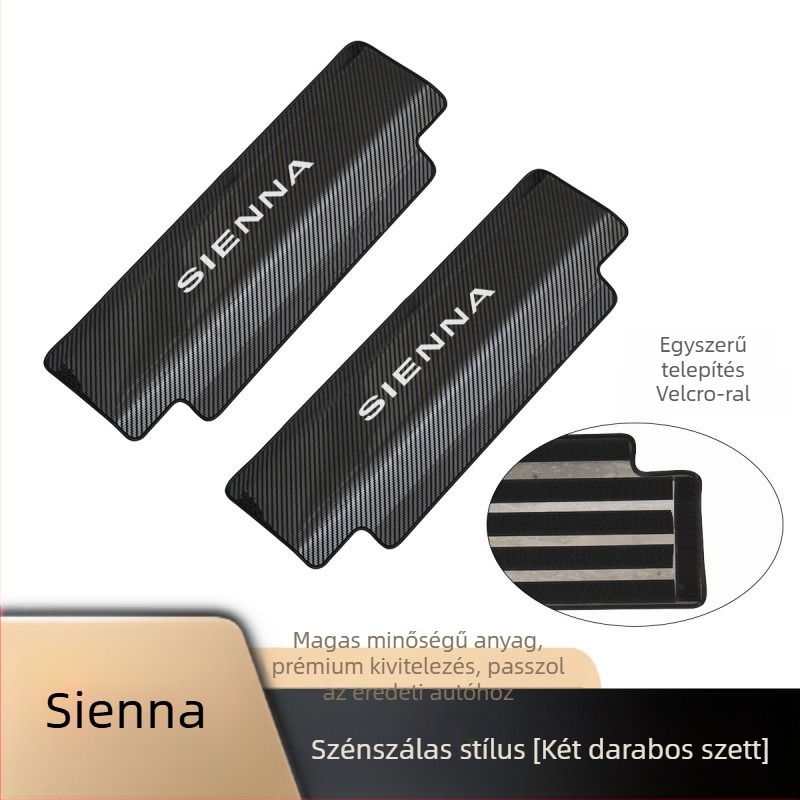 Toyota Sienna/Granvia hátsó ülés védő panelje — rozsdamentes acél, Chi Weng márka, modell 1