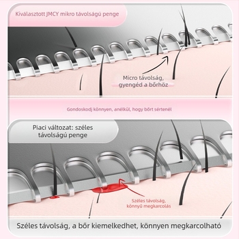 Szemöldökápolási készlet: rozsdamentes acél szemöldök-kés és sminkolló, Bodybuilding Research márka, licencelt magáncímke