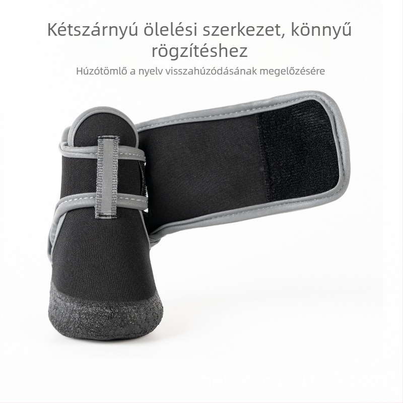 Kutyák esőcsizmája - légáteresztő, vastagított, csúszásmentes, vízálló, természetes latex
