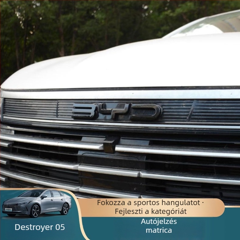 BYD Destroyer 05 hátsó díszítő matricák, rozsdamentes acélból, modell Ozf, Hanbang jiechen