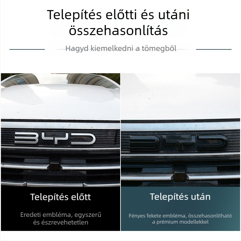 BYD Destroyer 05 hátsó díszítő matricák, rozsdamentes acélból, modell Ozf, Hanbang jiechen