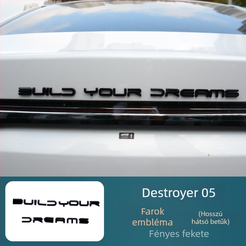 BYD Destroyer 05 hátsó díszítő matricák, rozsdamentes acélból, modell Ozf, Hanbang jiechen