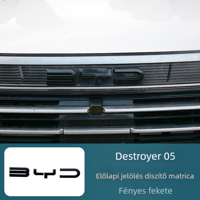 BYD Destroyer 05 hátsó díszítő matricák, rozsdamentes acélból, modell Ozf, Hanbang jiechen