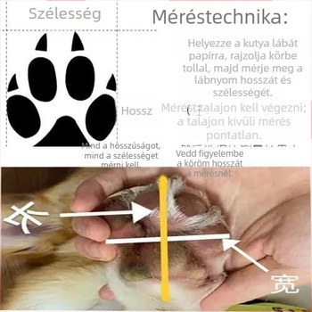 Kutyák esőcsizmái – gumi, vízálló és kopásálló (Anyag: gumi; Funkciók: vízálló, kopásálló; Alkalmas: kutyák)