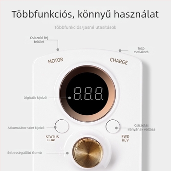 Körömfúró, nagy sebességű professzionális eszköz a halott bőr eltávolításához és polírozáshoz, 35000 rpm, test műanyagból és rozsdamentes acélból, 20 darabos csomagban