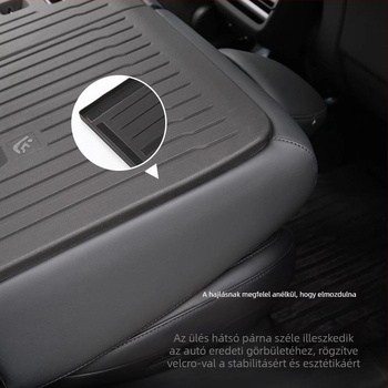 Tesla Model Y első és hátsó csomagtartó szőnyegek, TPE, ragasztó telepítés
