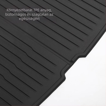 Tesla Model Y első és hátsó csomagtartó szőnyegek, TPE, ragasztó telepítés