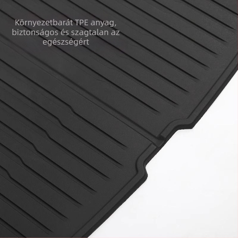 Tesla Model Y első és hátsó csomagtartó szőnyegek, TPE, ragasztó telepítés