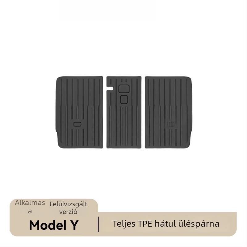 Tesla Model Y első és hátsó csomagtartó szőnyegek, TPE, ragasztó telepítés