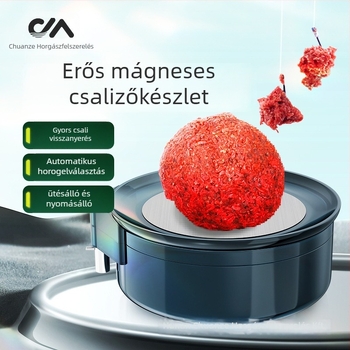 Kawazawa Mágneses Kétfunkciós Etetőtál Nyitott Medencével Horgászathoz – Műanyag