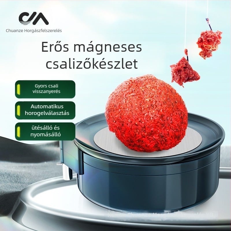 Kawazawa Mágneses Kétfunkciós Etetőtál Nyitott Medencével Horgászathoz – Műanyag