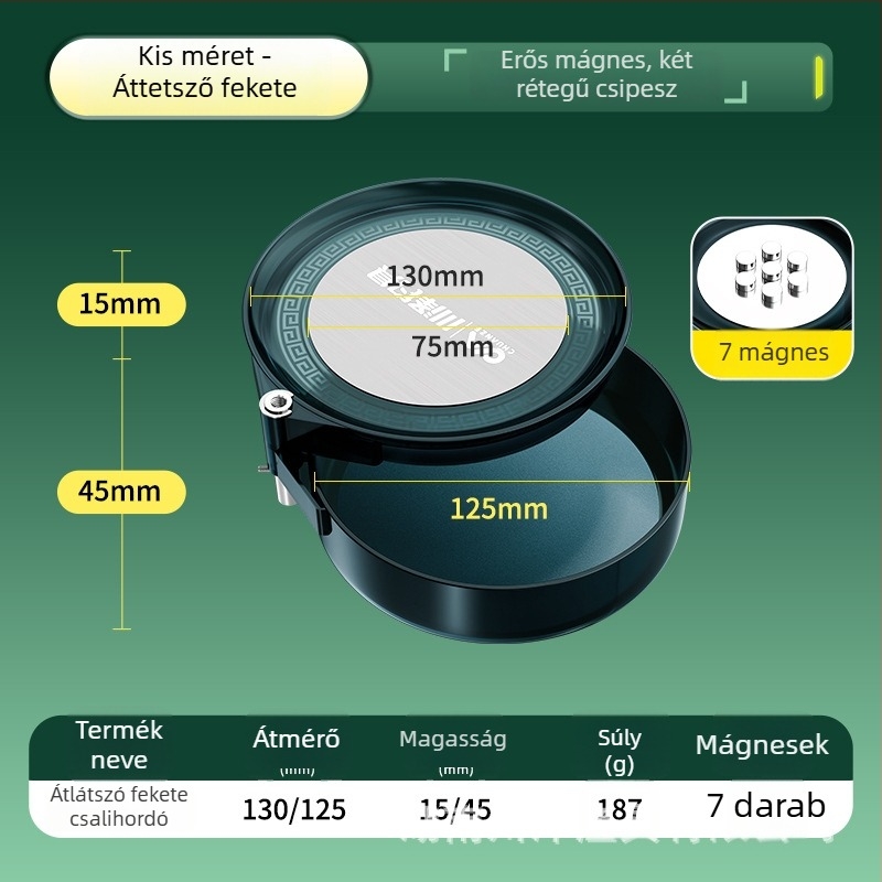 Kawazawa Mágneses Kétfunkciós Etetőtál Nyitott Medencével Horgászathoz – Műanyag