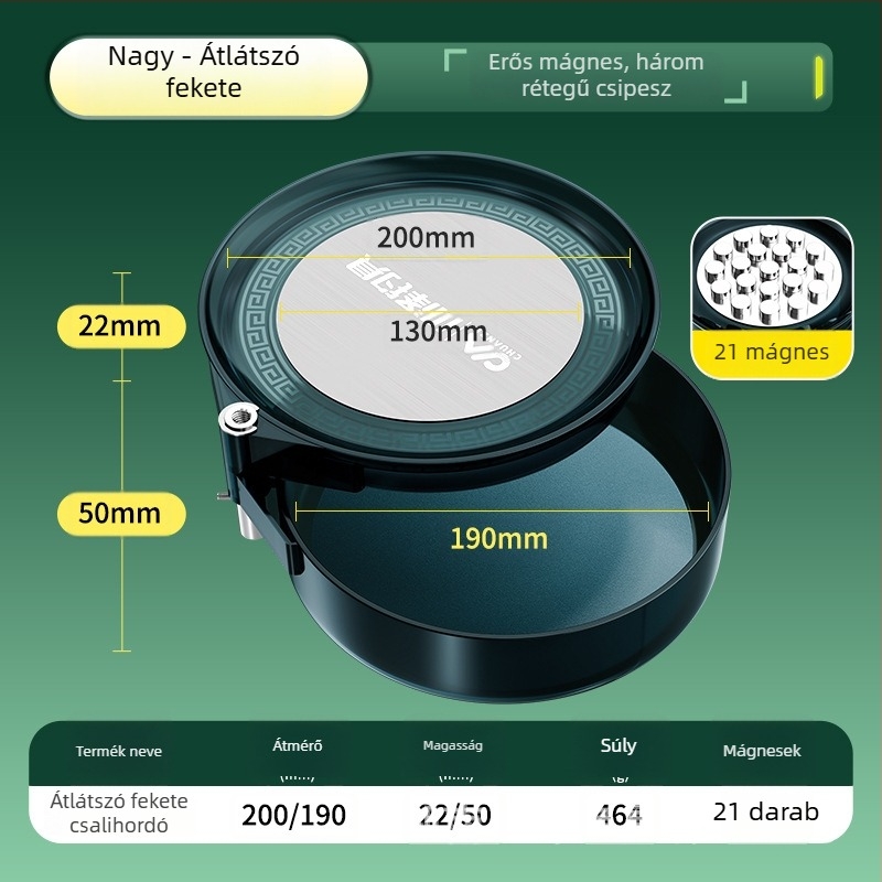 Kawazawa Mágneses Kétfunkciós Etetőtál Nyitott Medencével Horgászathoz – Műanyag