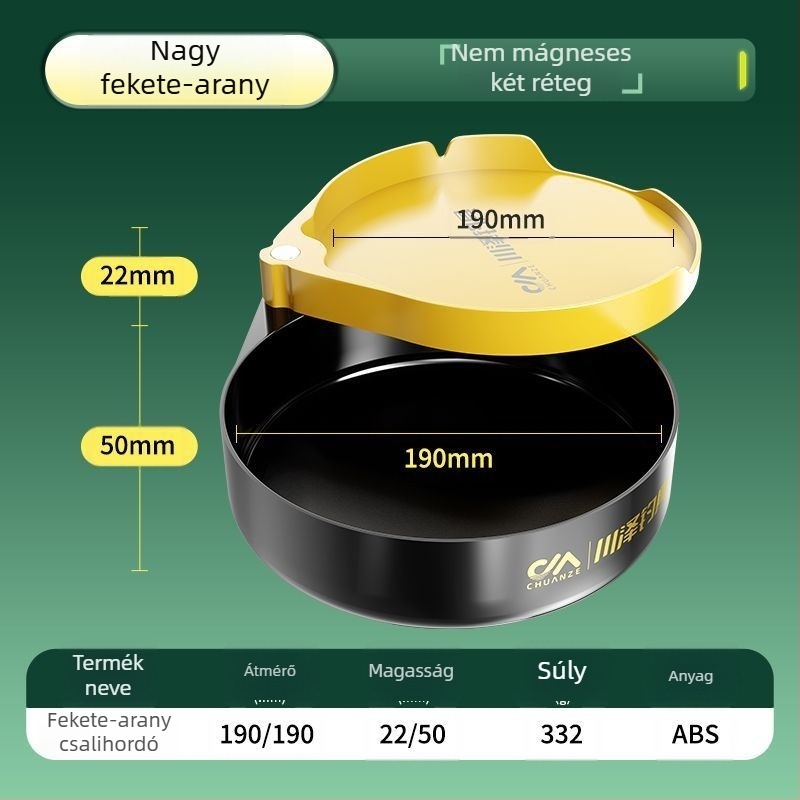 Kawazawa Mágneses Kétfunkciós Etetőtál Nyitott Medencével Horgászathoz – Műanyag