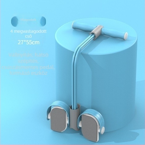 Hasizom-gyakorlatokat segítő eszköz pedálfeszítéssel és számlálási funkcióval, hatszálas kötélrendszer otthoni használatra