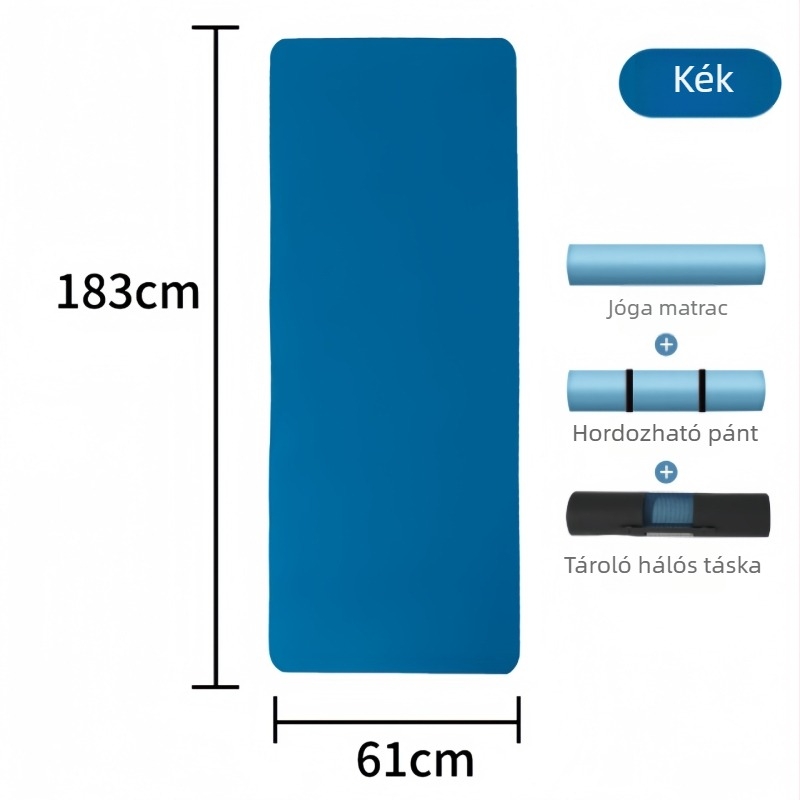 NBR jógamatrac, 8–10 mm vastagság, csúszásmentes felület, kezdőbarát, testreszabható magáncímkével