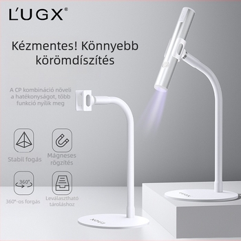 Körömápolási világító állvány – kézben tartható, egyenes, multifunkcionális, hordozható